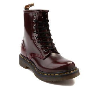 Burgundy Lace-Up Boots